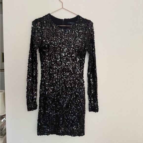 FRENCH CONNECTION Sequin Sheath Mini Dress 6 - Picture 6 of 8